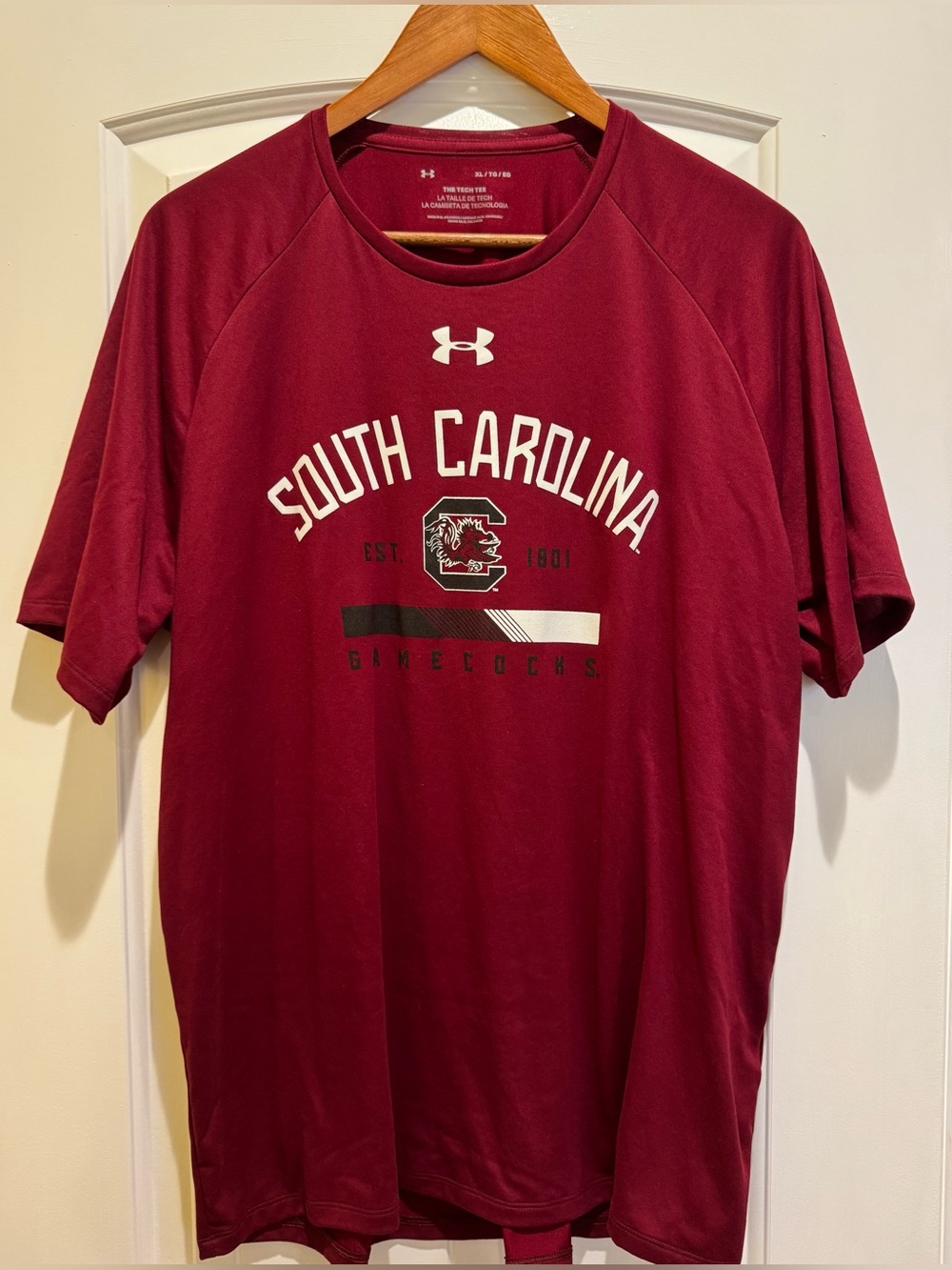 Under Armour University of SC Tech Tee Men’s XL Garnet **EXCELLENT CONDITION **